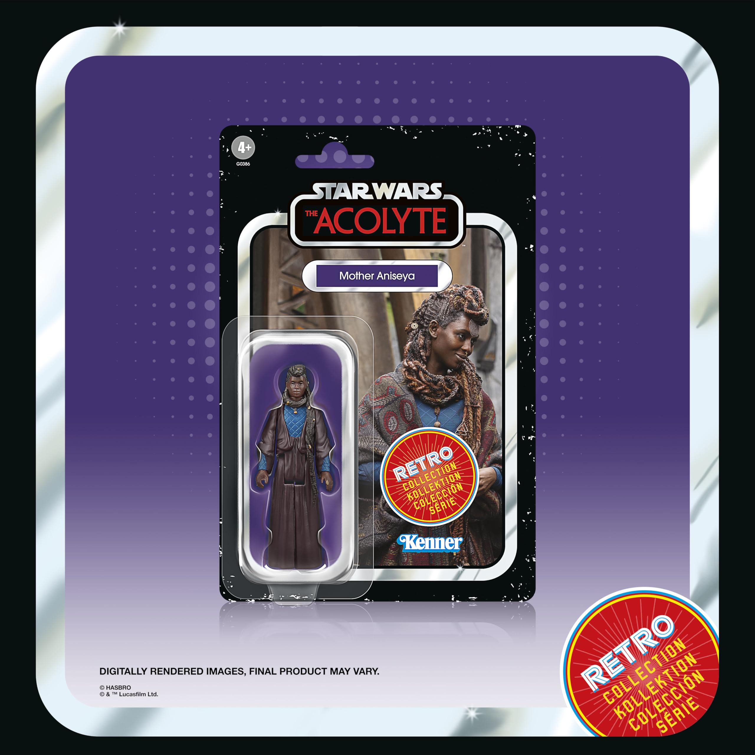 Foto 3 | Figuras de Acción Star Wars Retro Collection The Acolyte 9,5 cm 6 Piezas - Venta Internacional