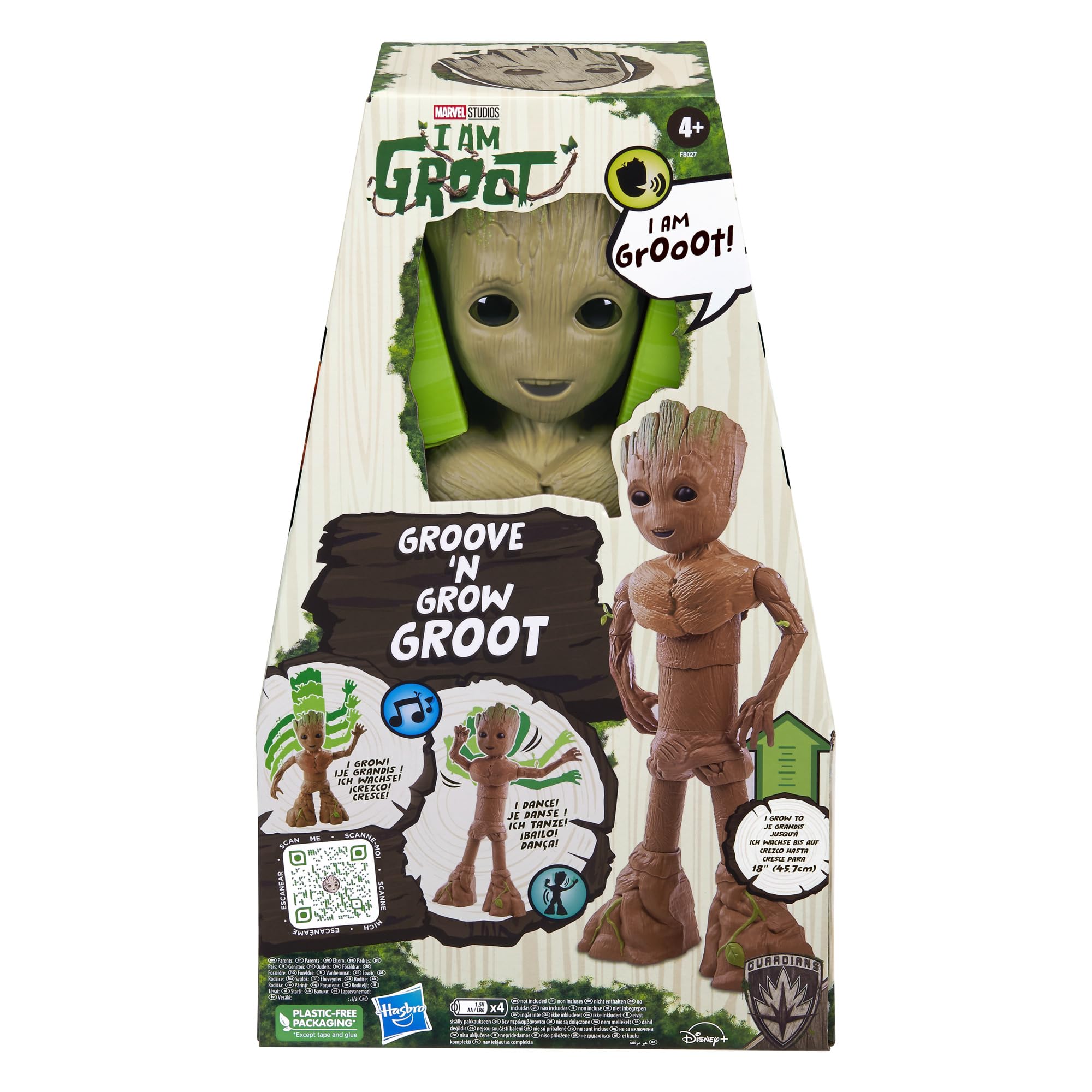 Foto 3 pulgar | Figura de Acción Marvel Studios I Am Groot Groove 'n Grow 45.7 cm - Venta Internacional