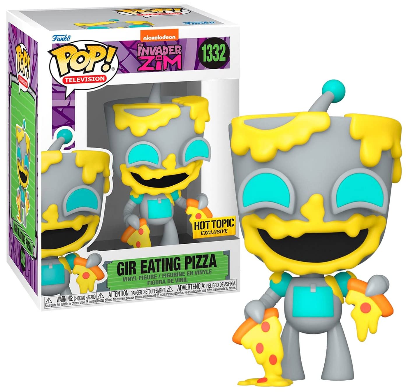Foto 3 pulgar | Funko Pop! Zim Gil Comiendo Pizza - Venta Internacional