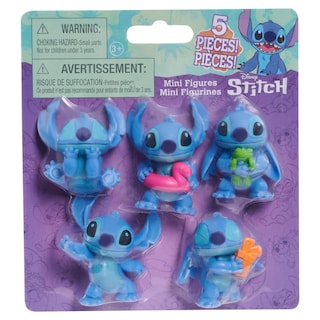 Foto 1 | Figuras Coleccionables Disney Lilo & Stitch Stitch 2.5 Pulgadas 5 Piezas- Venta Internacional