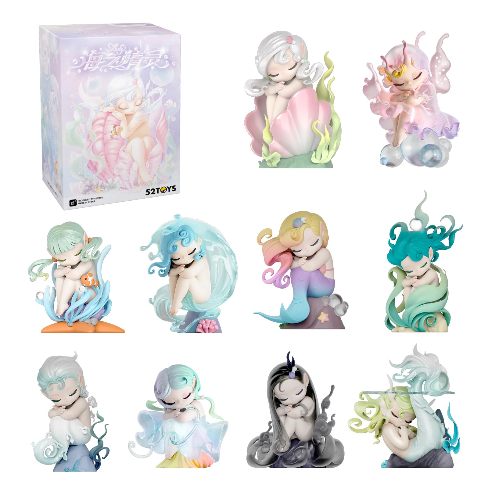 Foto 2 pulgar | Figura de Acción 52toys Sleep Sea Elves Series 1 Pieza 8 cm PVC y ABS - Venta Internacional