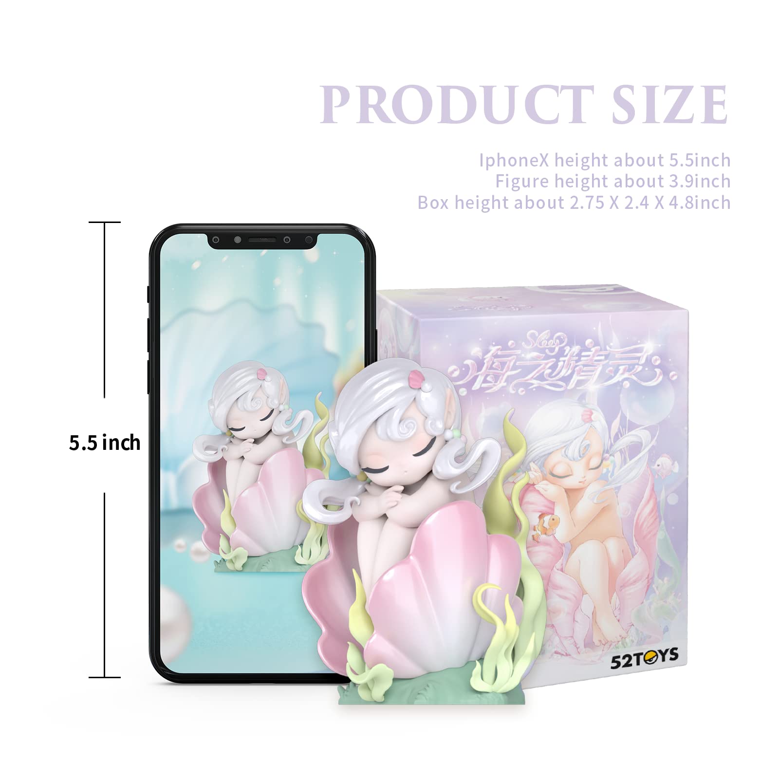 Foto 7 pulgar | Figura de Acción 52toys Sleep Sea Elves Series 1 Pieza 8 cm PVC y ABS - Venta Internacional