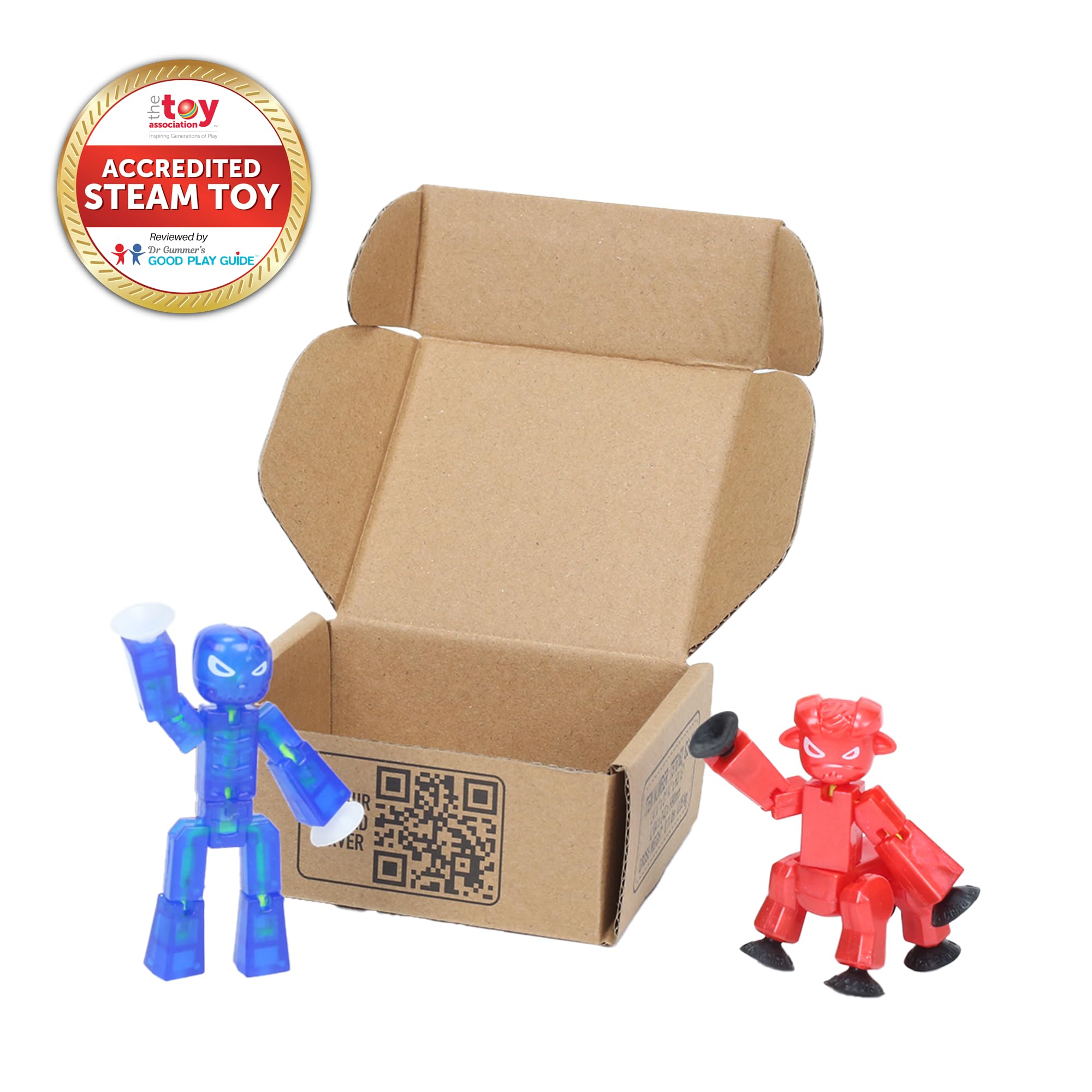 Foto 2 | Figuras de Acción Zing Stikbot Grim Indigo + Kyron Red - Venta Internacional
