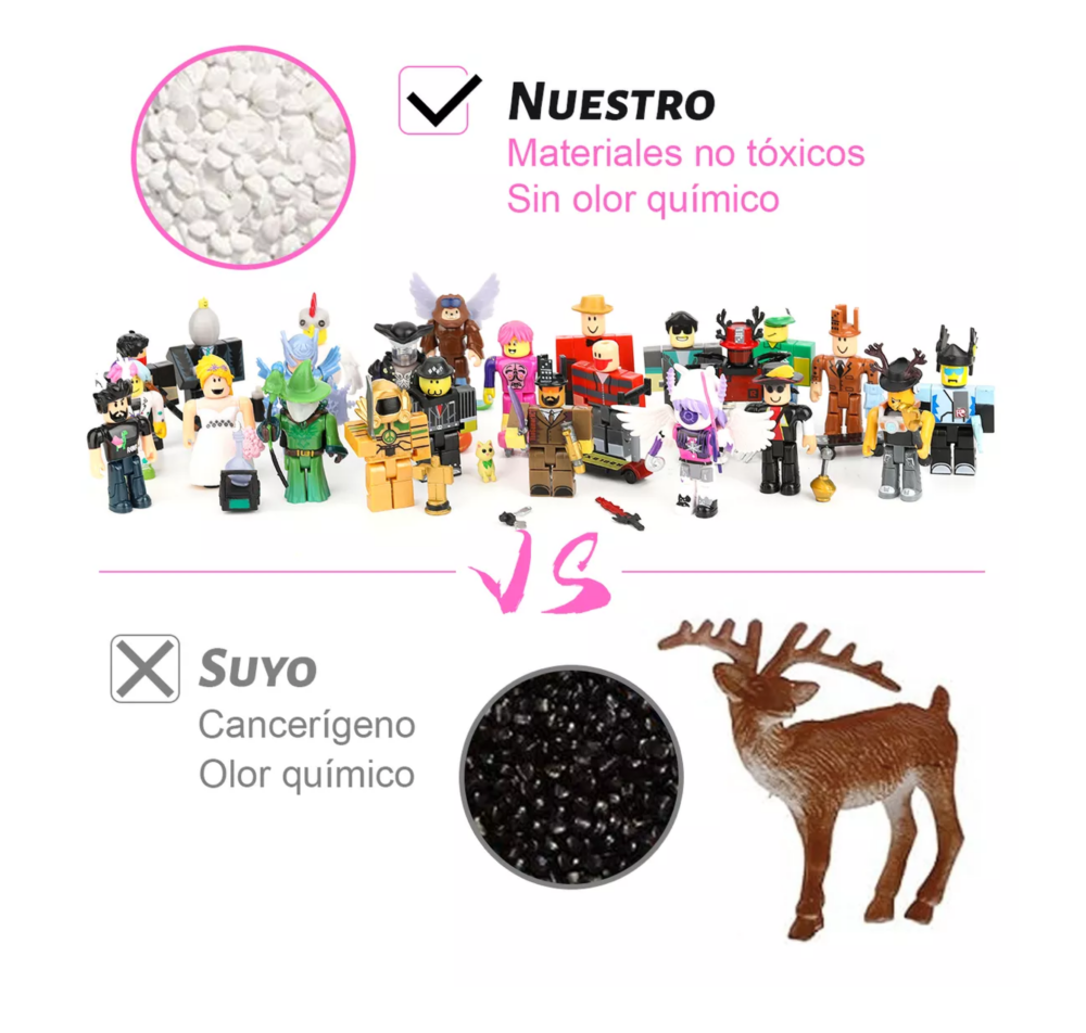 Foto 6 pulgar | 24 Piezas Virtual World Roblox Building Block Muñeca Belug, Multicolor