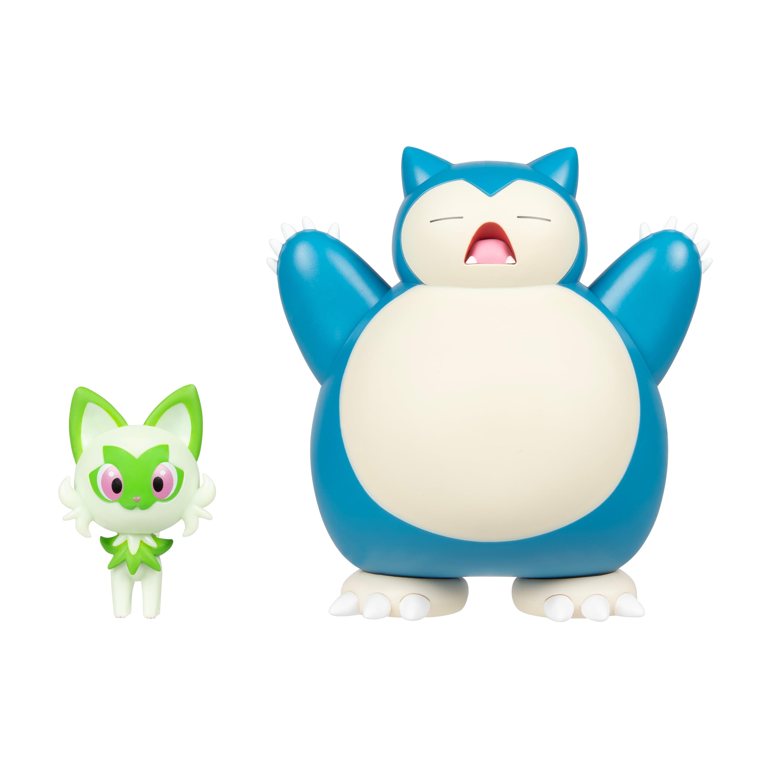 Pack De Figuras Pokémon Battle Sprigatito De 5 Cm Y Snorlax De 11 Cm - Venta Internacional.