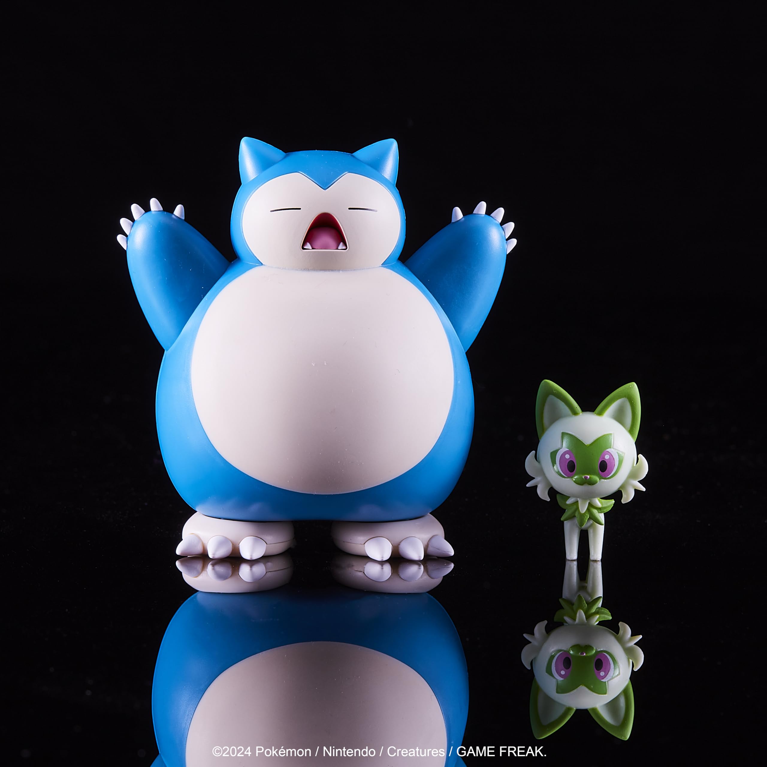 Foto 3 pulgar | Pack De Figuras Pokémon Battle Sprigatito De 5 Cm Y Snorlax De 11 Cm - Venta Internacional.