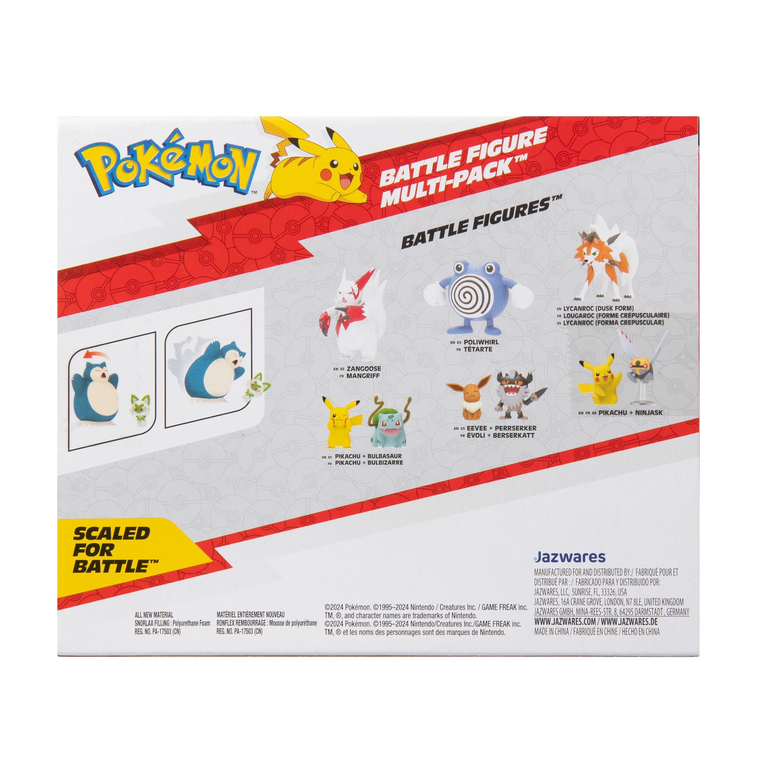 Foto 4 pulgar | Pack De Figuras Pokémon Battle Sprigatito De 5 Cm Y Snorlax De 11 Cm - Venta Internacional.