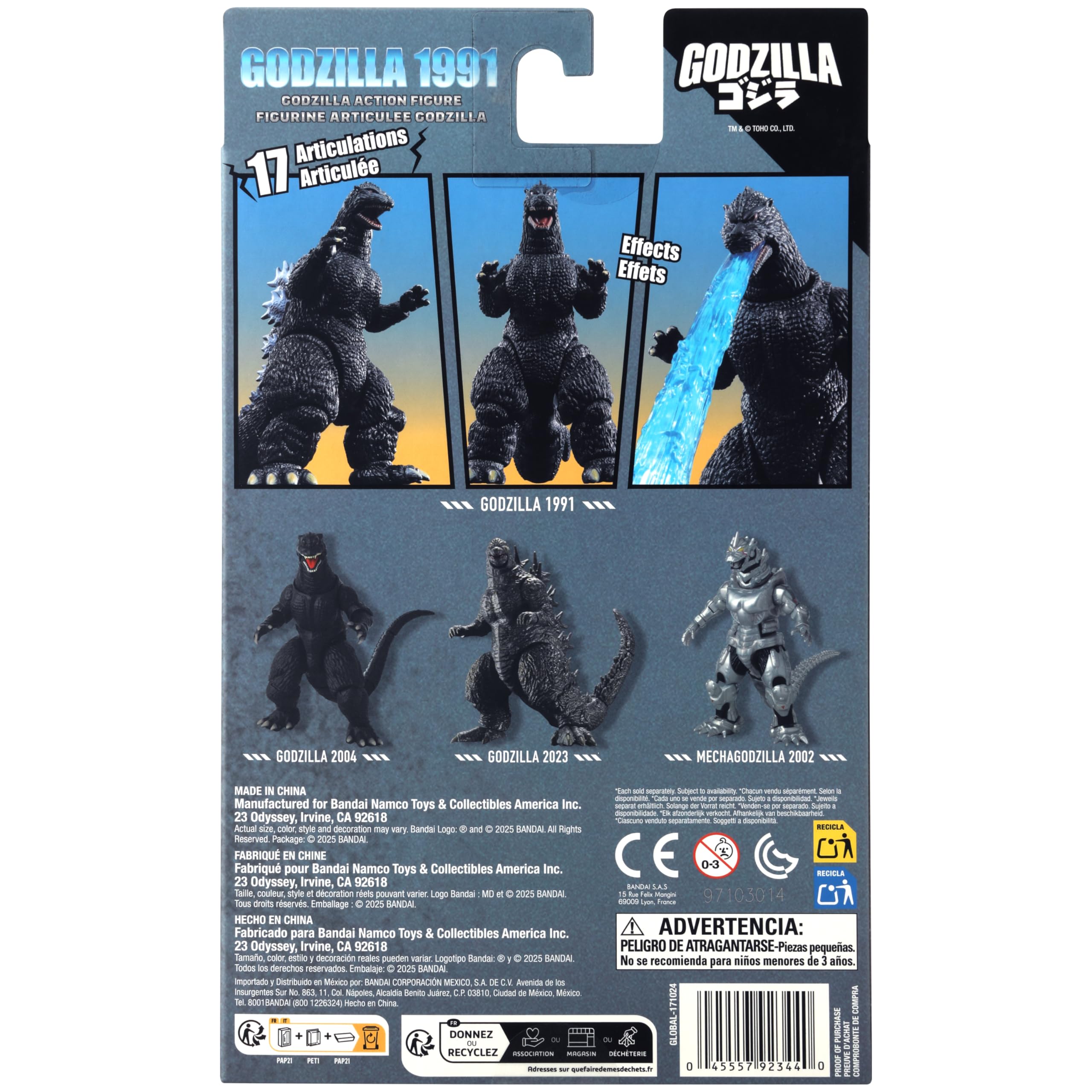 Foto 7 pulgar | Figura De Acción Bandai Namco Godzilla 1991 De 15 Cm Con Accesorio - Venta Internacional.