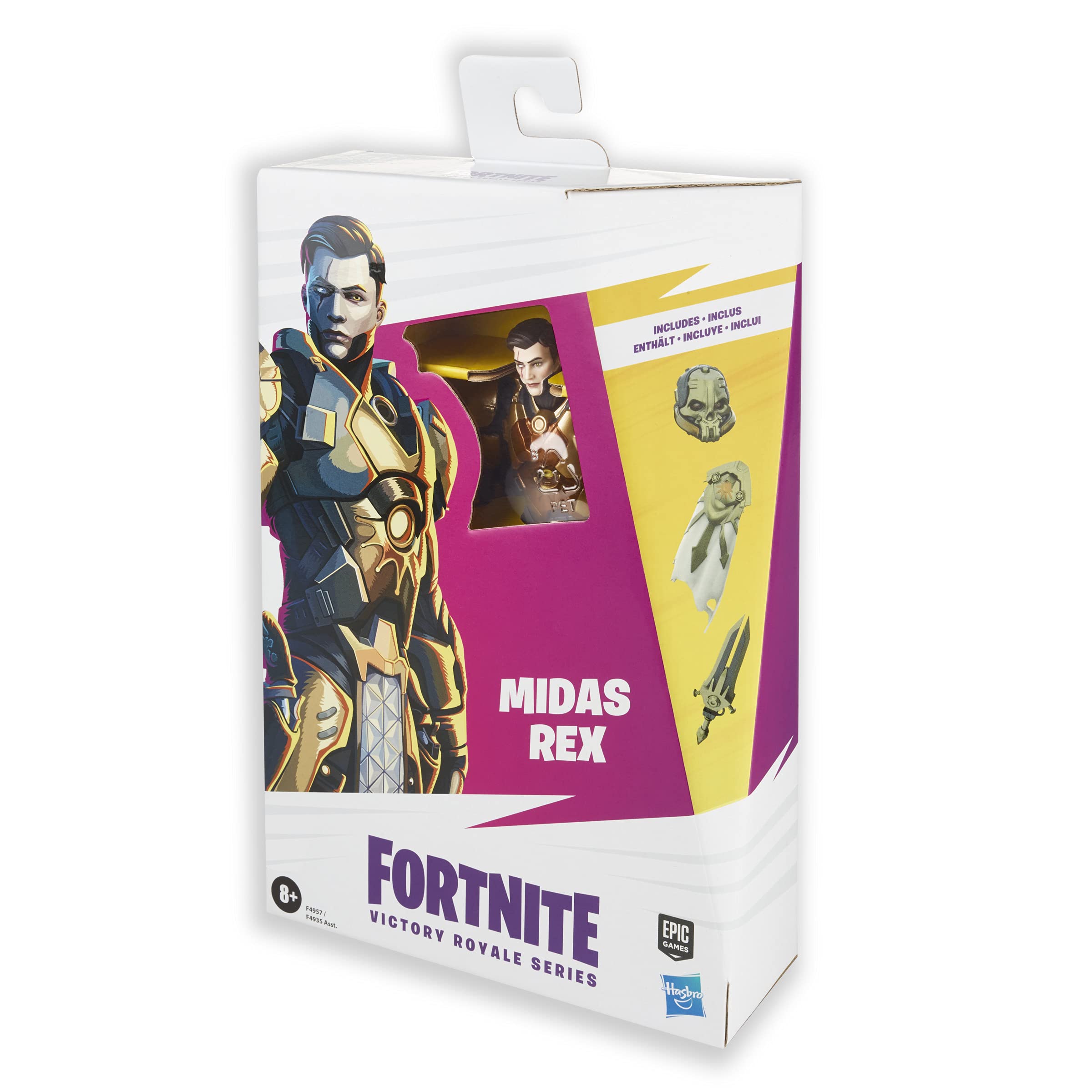 Foto 5 pulgar | Figura De Acción Fortnite Hasbro Victory Royale Midas Rex De 6 Pulgadas - Venta Internacional.