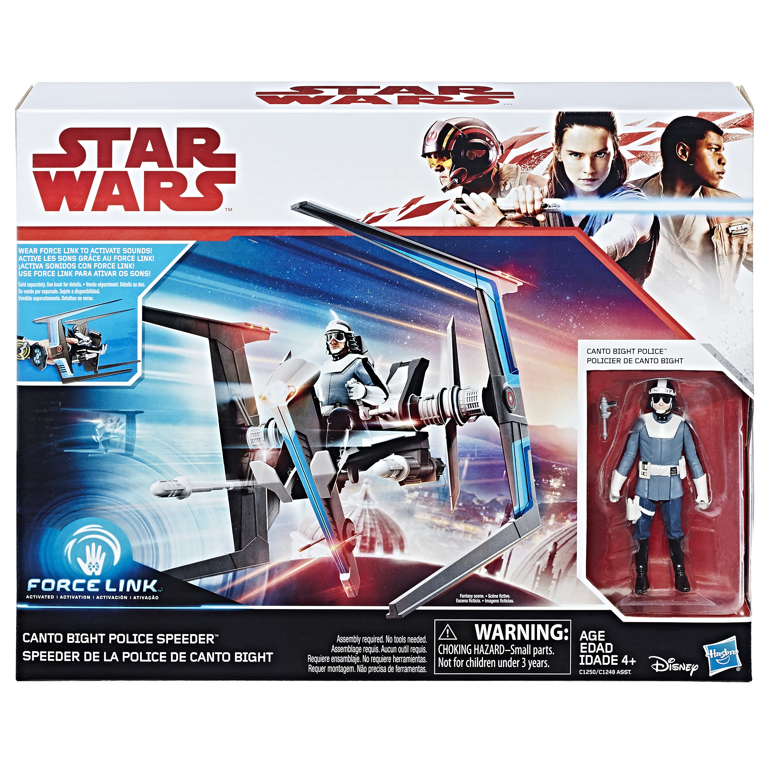 Foto 3 pulgar | Toy Star Wars Force Canto Bight Police Speeder Con Figura - Venta Internacional.