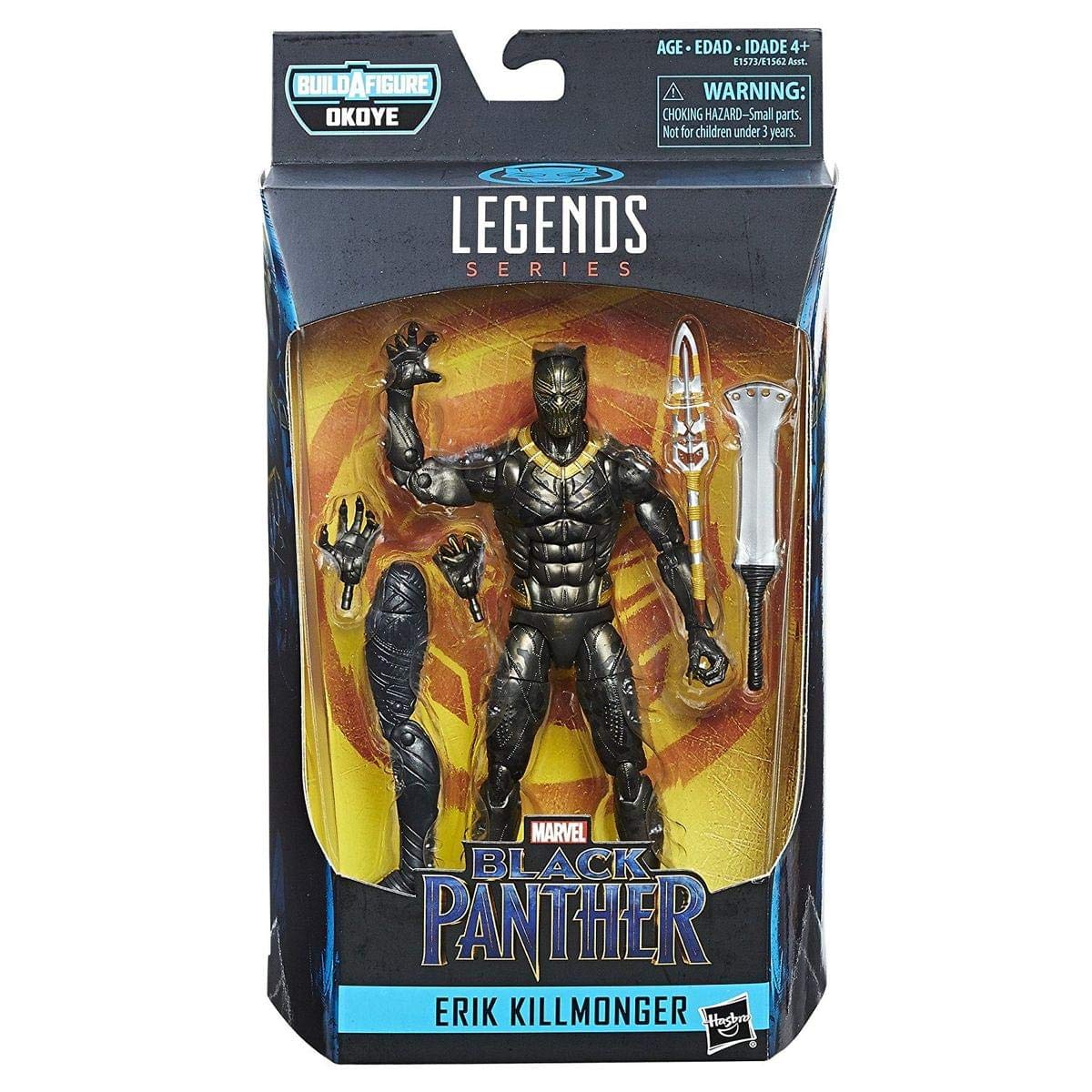 Foto 3 pulgar | Figura De Acción Marvel Black Panther Legends Erik Killmonger - Venta Internacional.