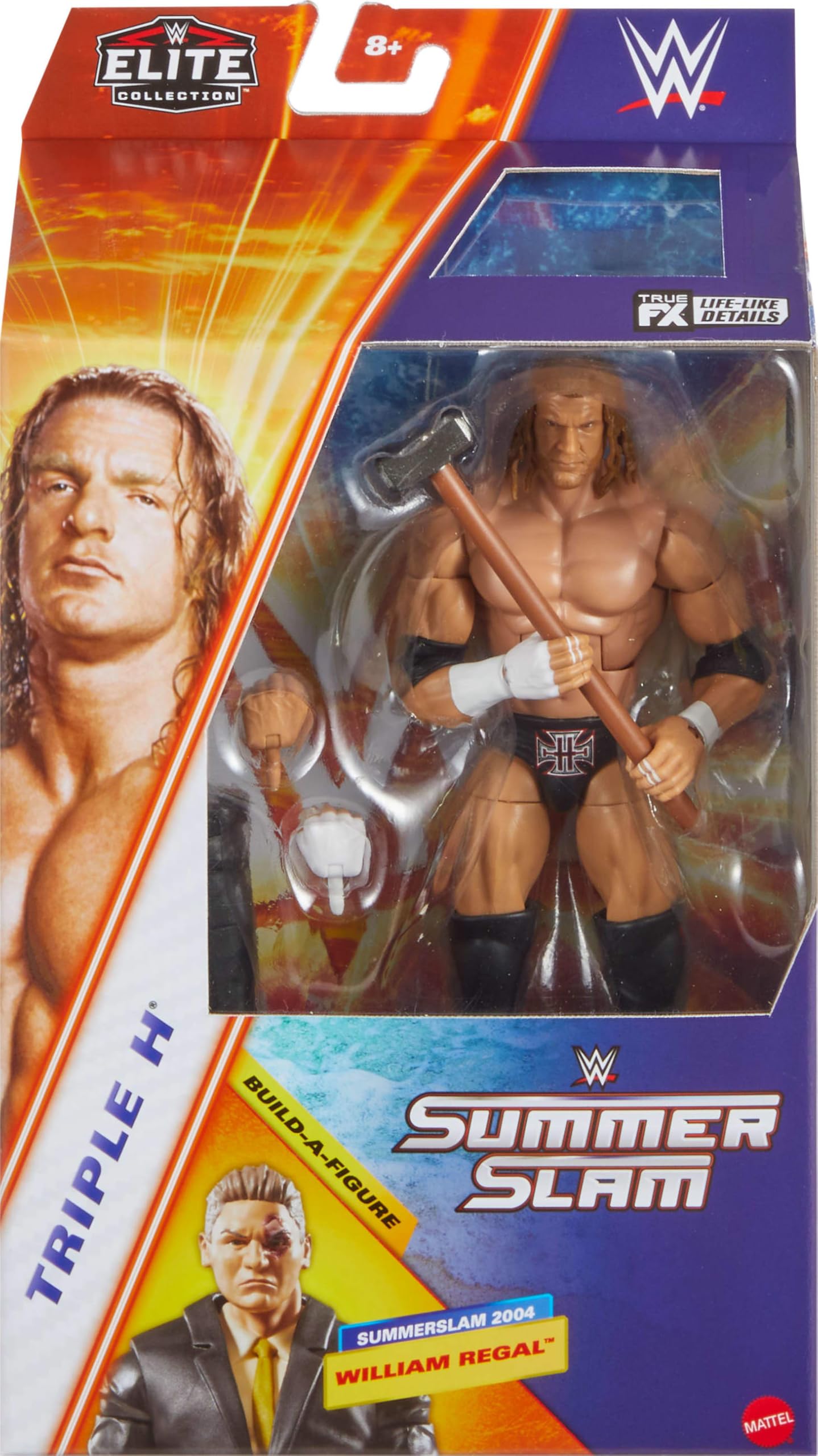 Foto 2 | Figura De Acción Mattel Wwe Summerslam Triple H - Venta Internacional.