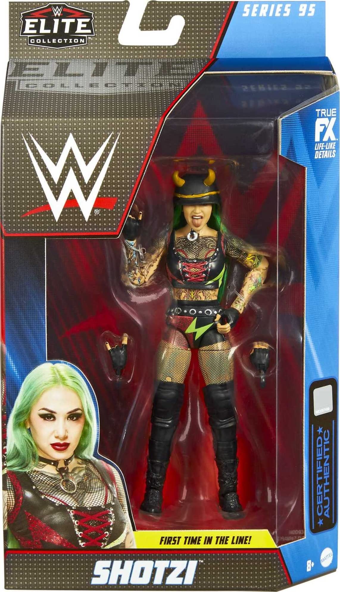 Foto 7 pulgar | Figura De Acción Mattel Wwe Shotzi Elite Collection 6 Pulgadas - Venta Internacional.