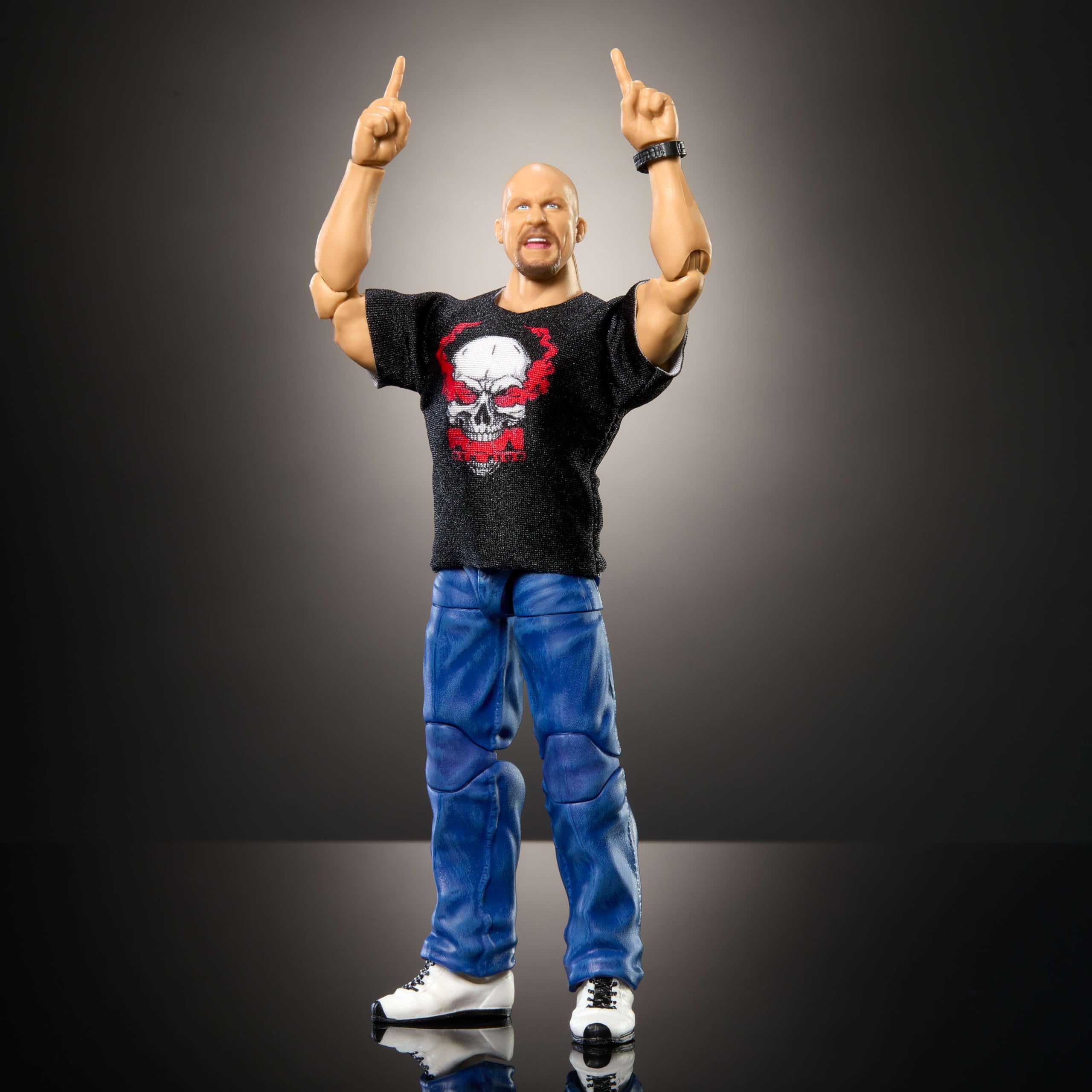 Foto 3 | Figura De Acción Mattel Wwe Top Picks Elite Stone Cold 15 Cm - Venta Internacional.