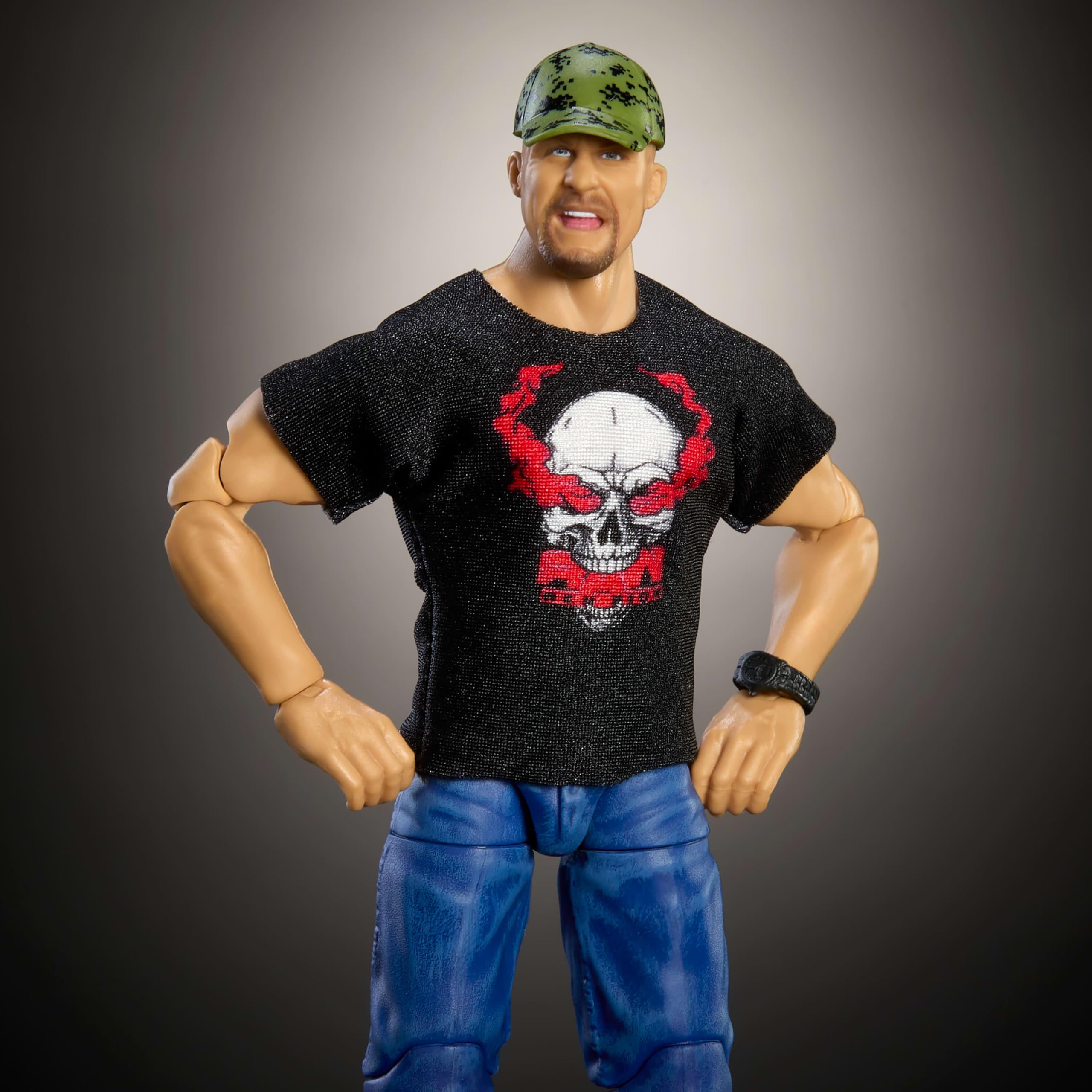 Foto 4 | Figura De Acción Mattel Wwe Top Picks Elite Stone Cold 15 Cm - Venta Internacional.