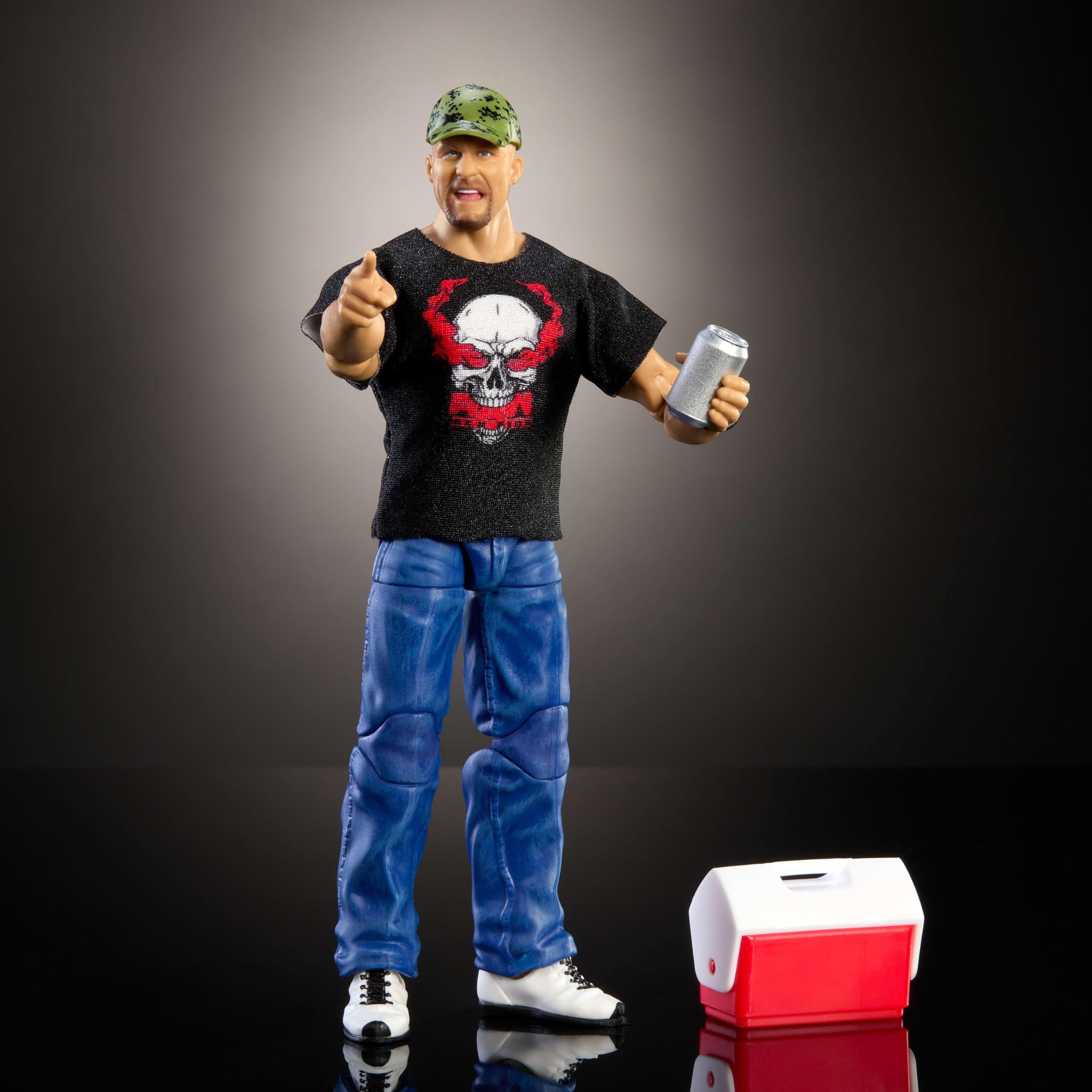 Foto 5 | Figura De Acción Mattel Wwe Top Picks Elite Stone Cold 15 Cm - Venta Internacional.