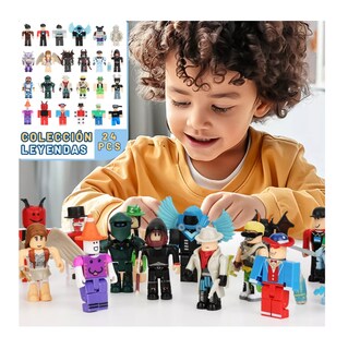 Foto 5 | 24 Piezas Virtual World Roblox Building Block Muñeca Estilo 6, Belug Multicolor