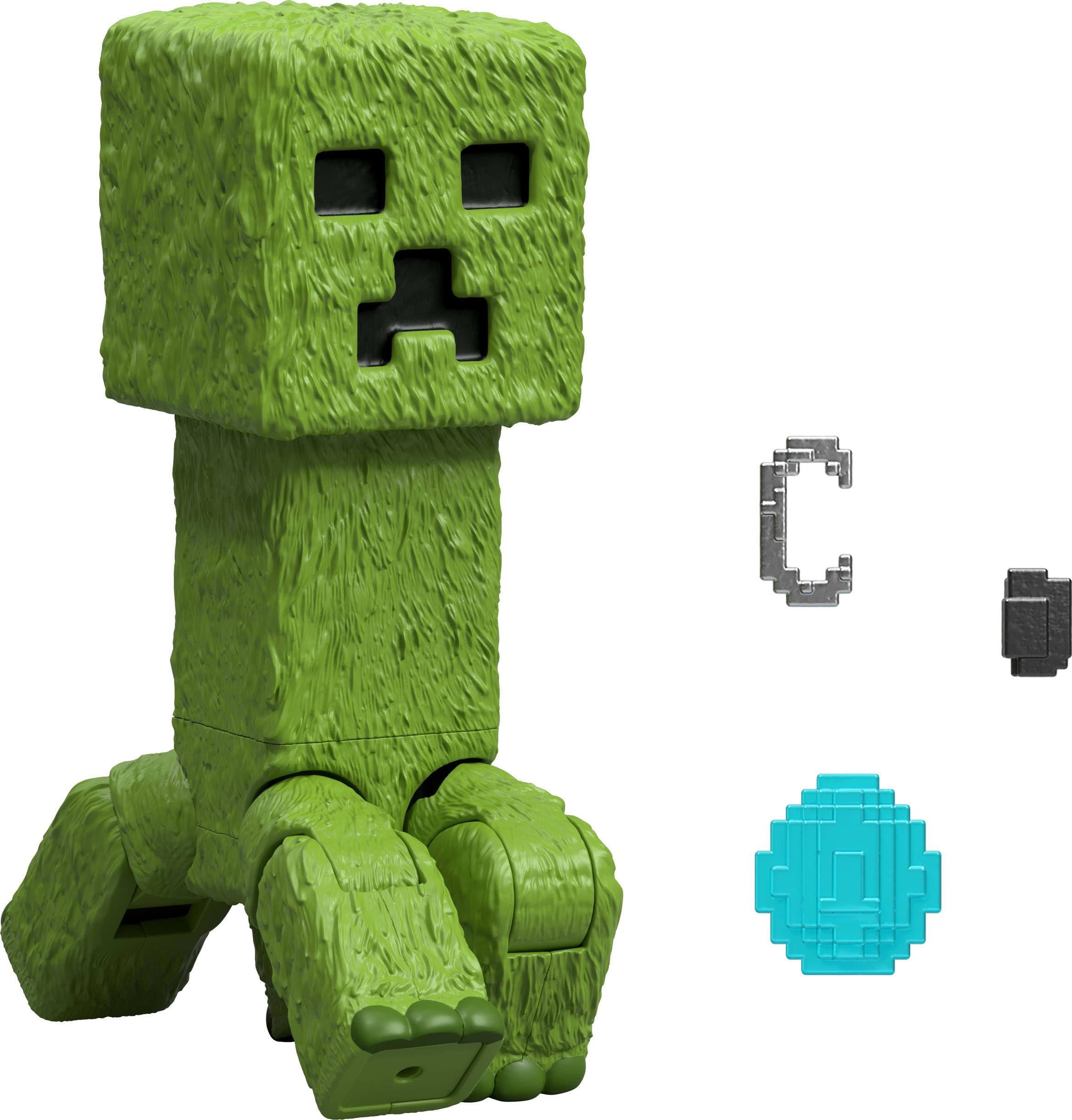 Set De Figuras De Acción Mattel Minecraft Creeper De 10 Cm Con Acceso. - Venta Internacional.