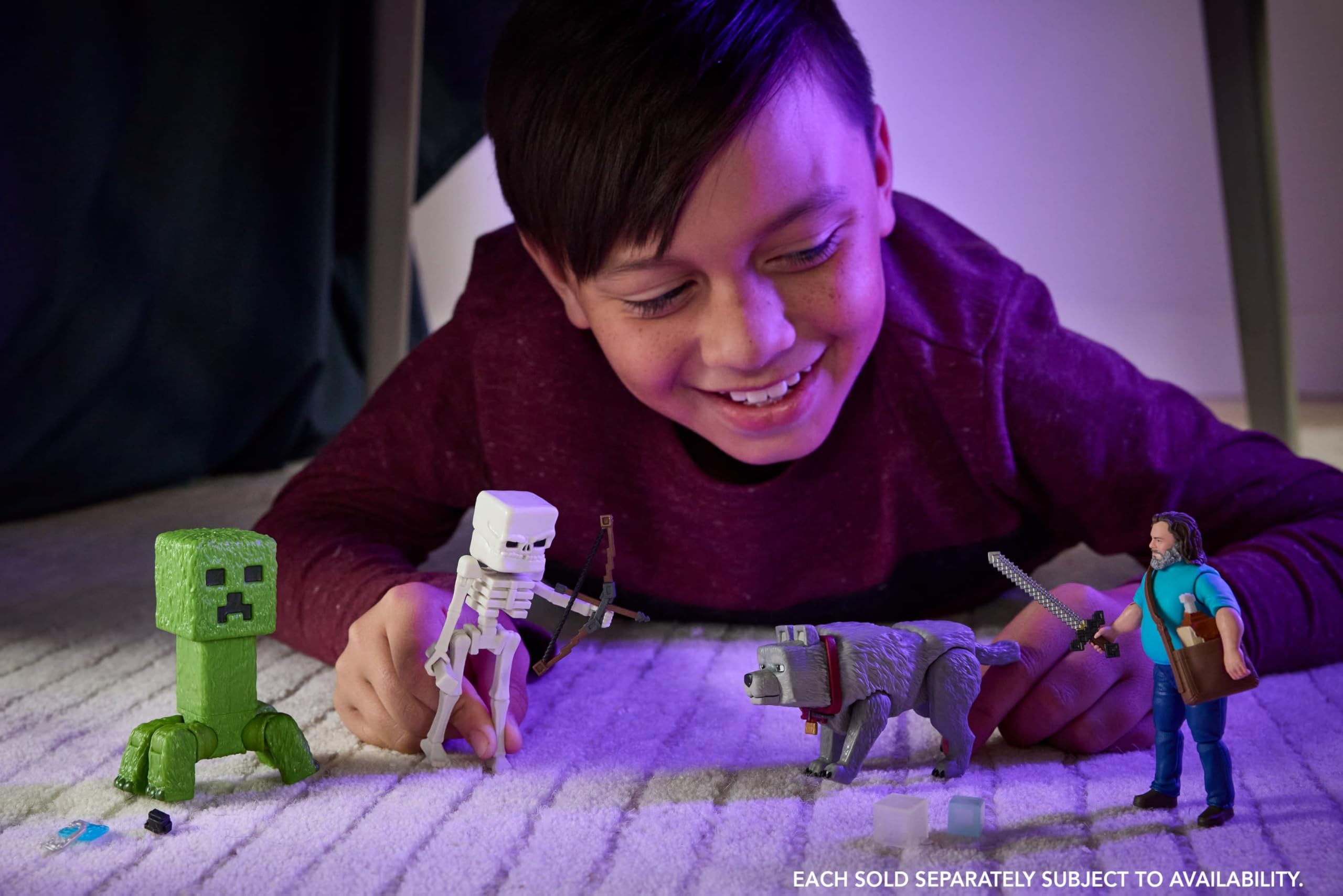 Foto 4 pulgar | Set De Figuras De Acción Mattel Minecraft Creeper De 10 Cm Con Acceso. - Venta Internacional.