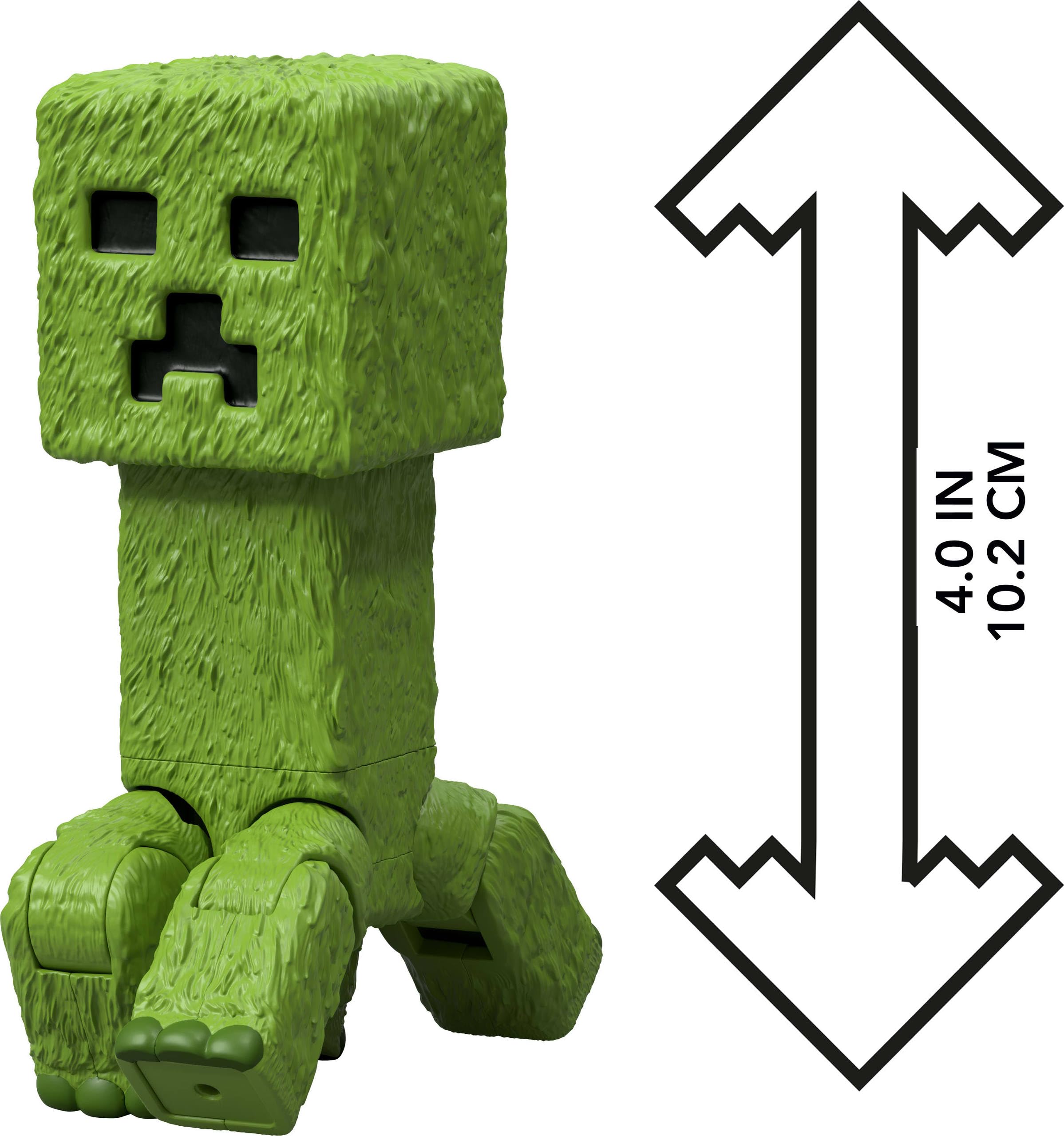 Foto 6 | Set De Figuras De Acción Mattel Minecraft Creeper De 10 Cm Con Acceso. - Venta Internacional.