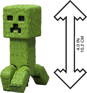 Foto 6 | Set De Figuras De Acción Mattel Minecraft Creeper De 10 Cm Con Acceso. - Venta Internacional.