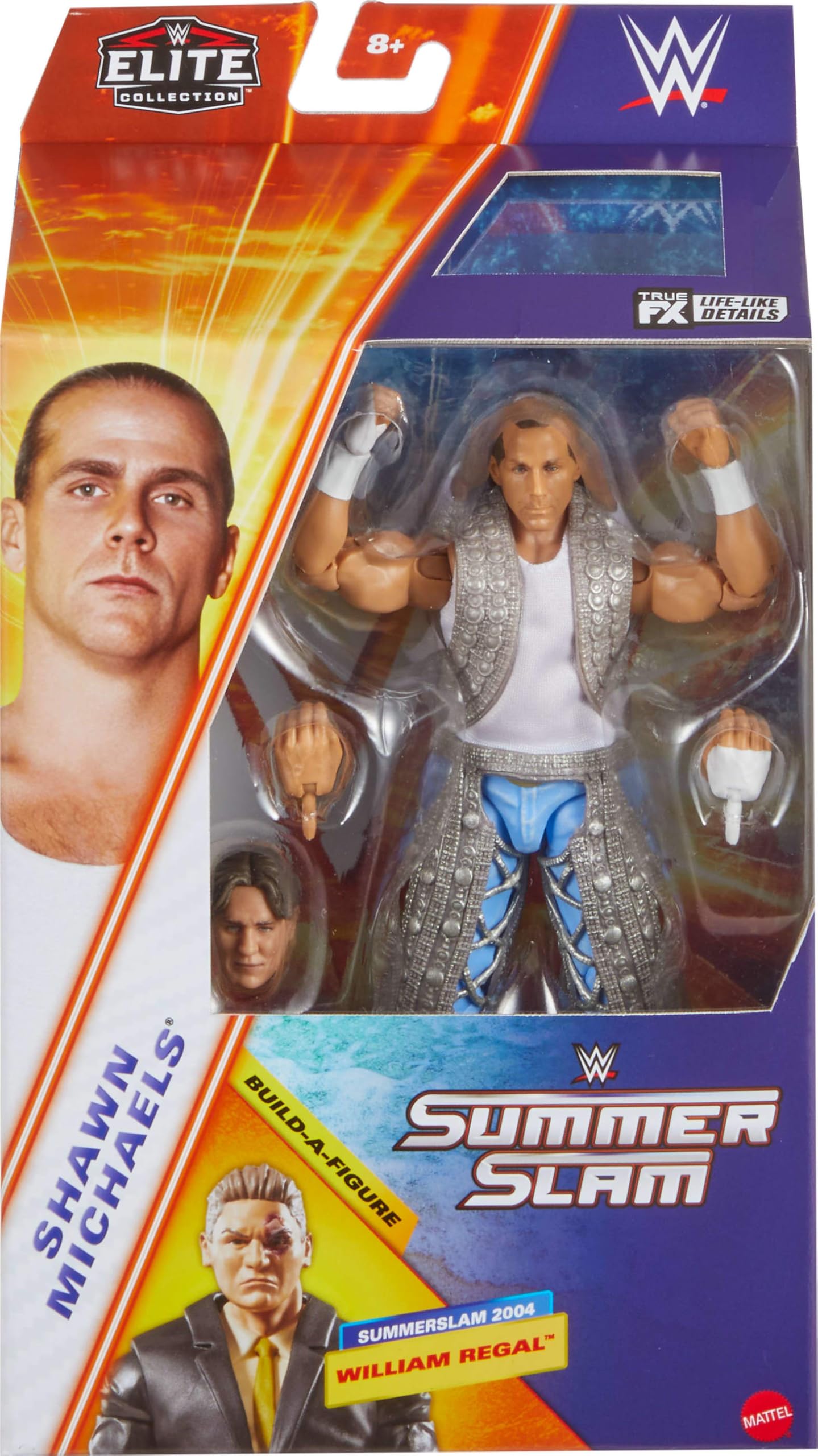 Foto 2 | Figura De Acción Mattel Wwe Summerslam Shawn Michaels - Venta Internacional.