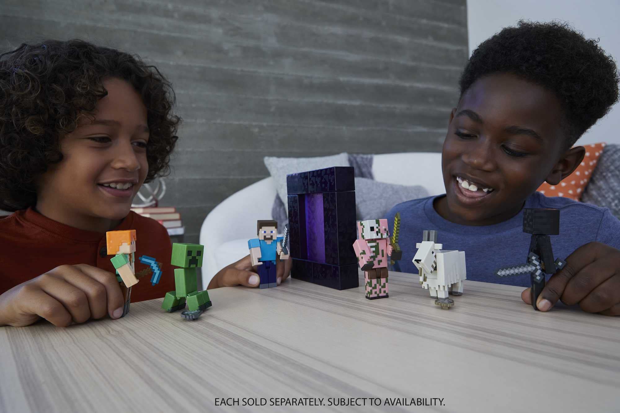 Foto 3 pulgar | Figura De Acción Mattel Minecraft Goat Con Build-a-portal De 3.25 Pulgadas - Venta Internacional.