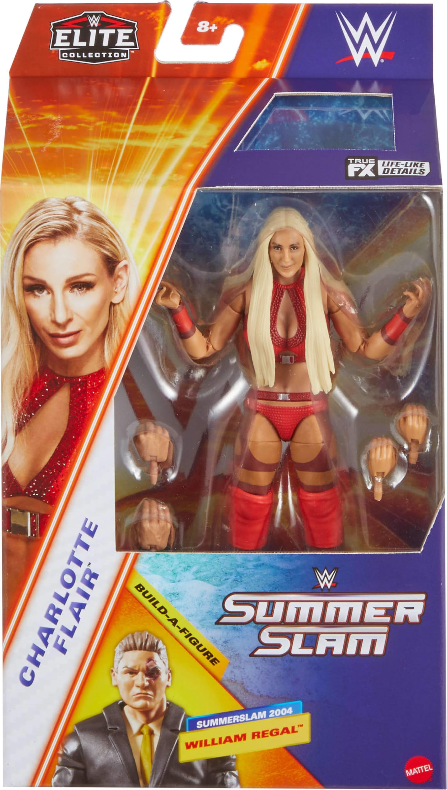 Foto 2 | Figura De Acción Mattel Wwe Elite Collection Charlotte Flair - Venta Internacional.