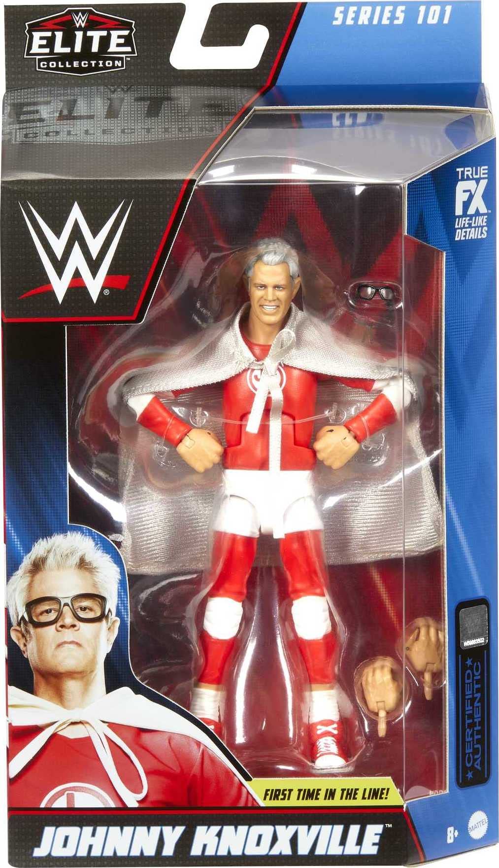 Foto 7 pulgar | Figura De Acción Mattel Wwe Johnny Knoxville Elite Collection - Venta Internacional.