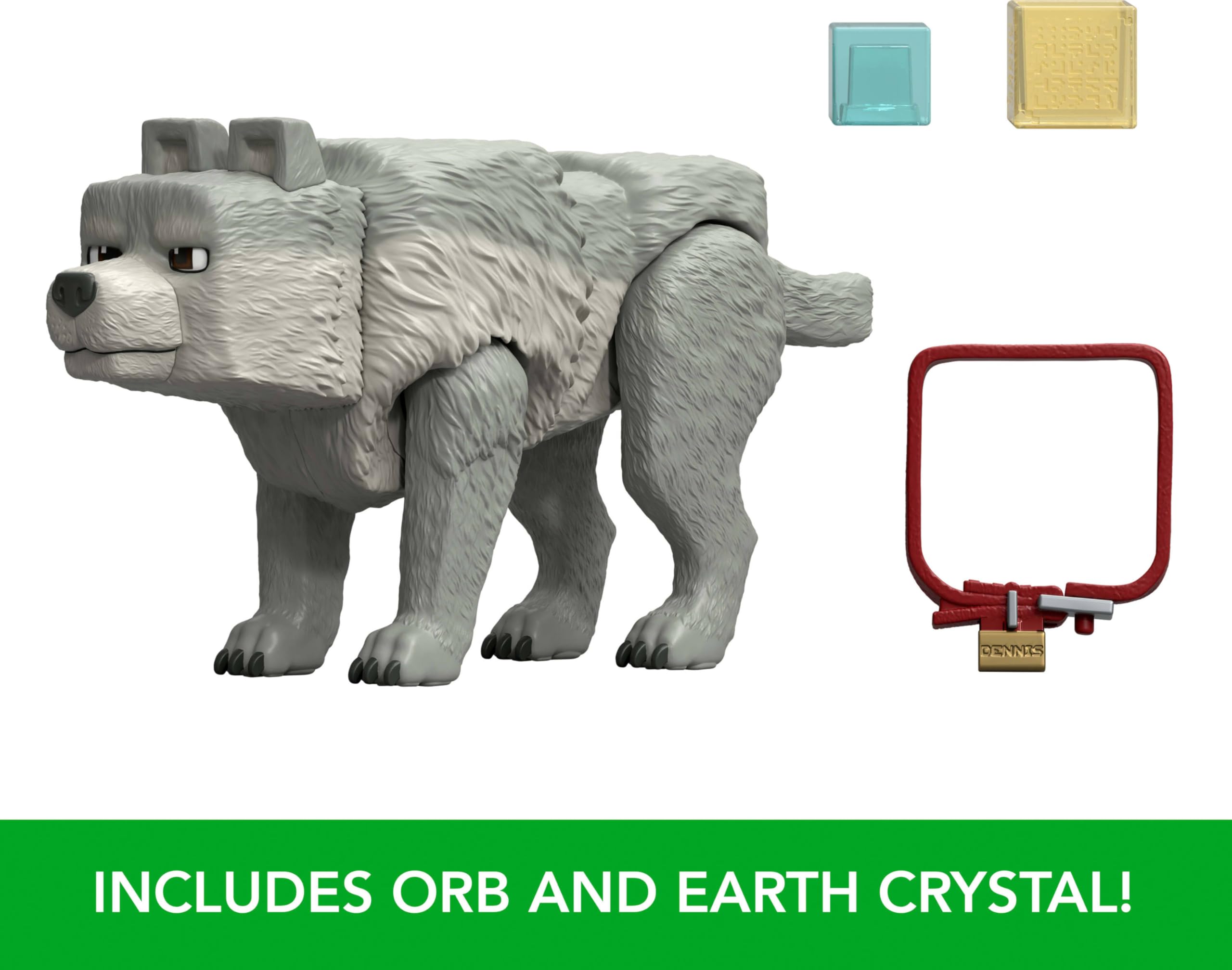 Foto 5 pulgar | Set De Figuras De Acción Mattel Minecraft Dennis The Wolf 8 Cm - Venta Internacional.