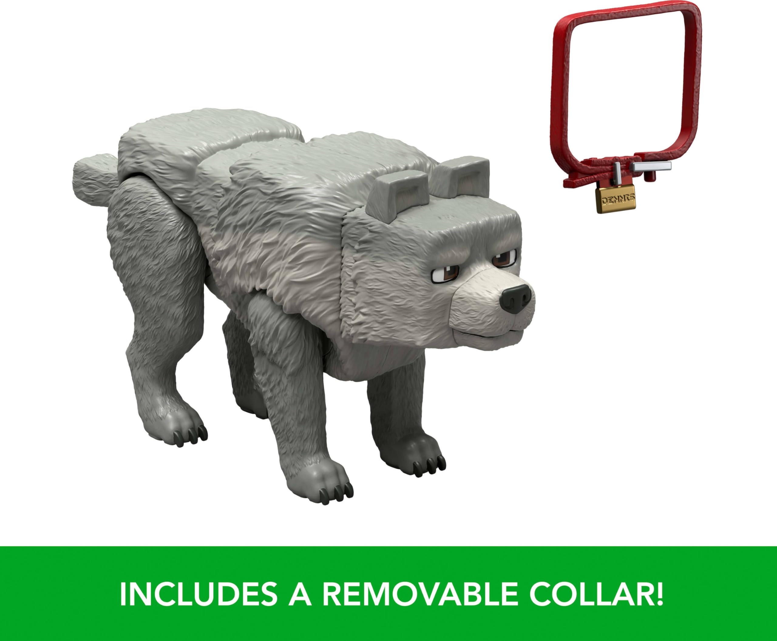 Foto 6 pulgar | Set De Figuras De Acción Mattel Minecraft Dennis The Wolf 8 Cm - Venta Internacional.