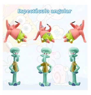 Foto 5 | Figuras De Juguete Para Niños Sponge Bob Colección 8 Piezas Belug Colores