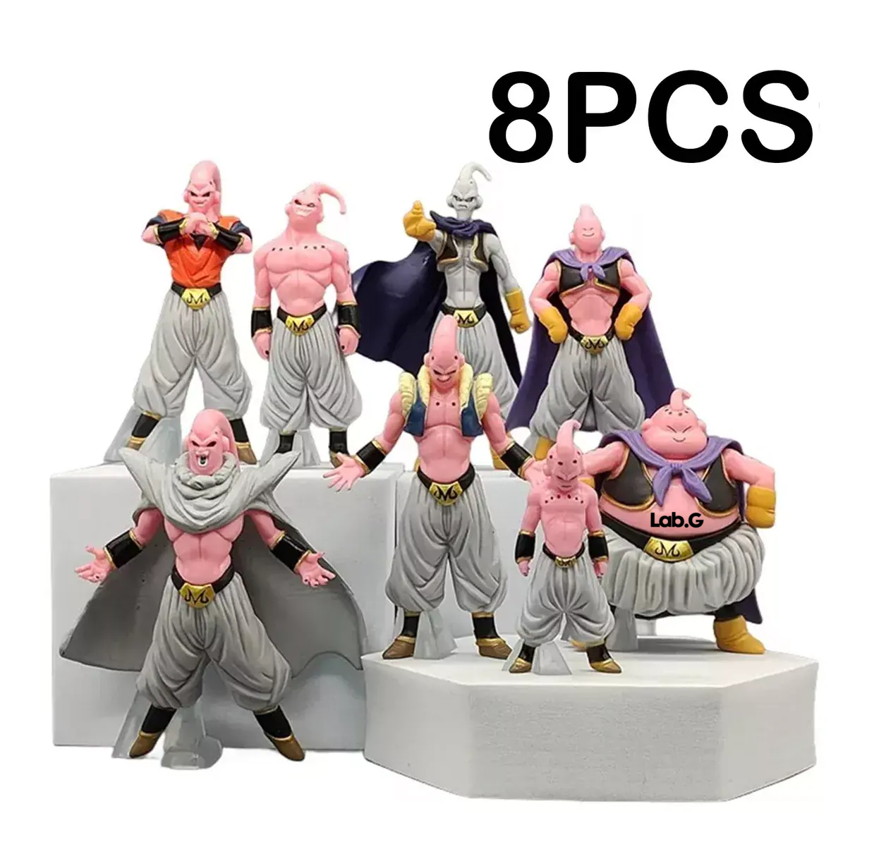 Foto 3 pulgar | Set Figuras Majin Buu Transformaciones 8 Pzas Coleccionables Multicolor