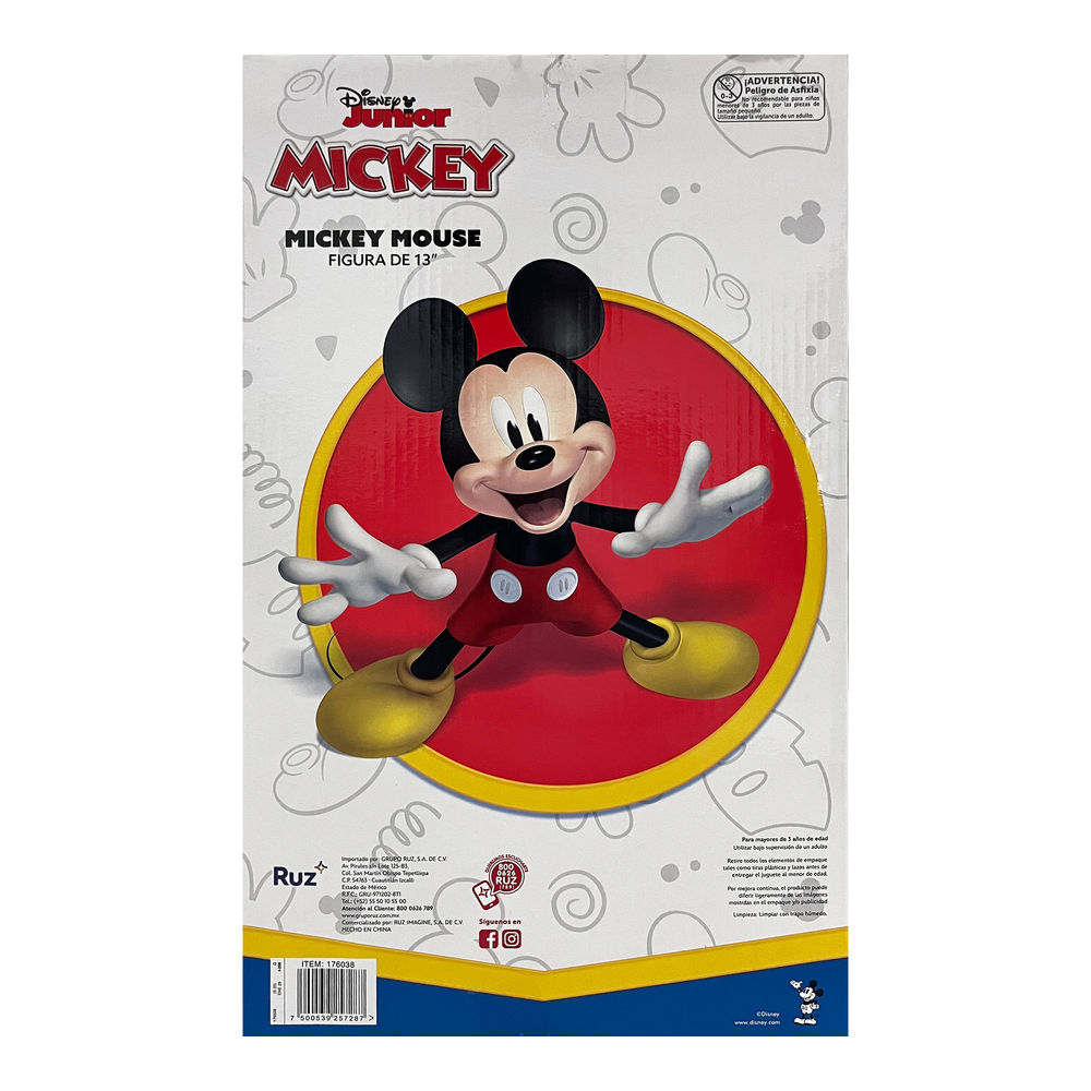 Foto 3 pulgar | Figura Articulada Ruz Disney ( Mickey Mouse 32 Cm Negro)