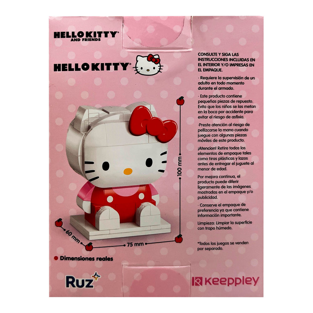 Foto 3 pulgar | Figura Armable Ruz Sanrio (hello Kitty 10 Cm Blanco)