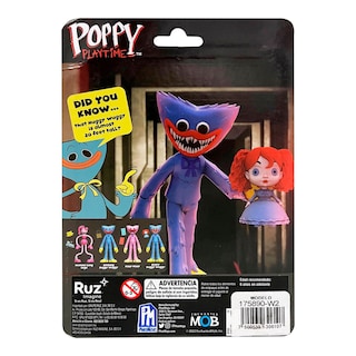 Foto 2 | Figura Articulada Ruz Poppy Playtime (huggy Wuggy 13 Cm Azul)