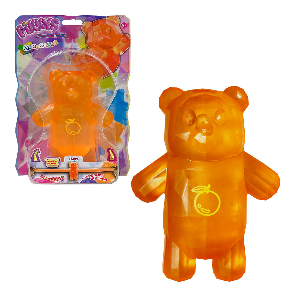 Foto 2 pulgar | Figura Estirable Ruz Pikkys Gomi-ositos (jafit 15 Cm Naranja)
