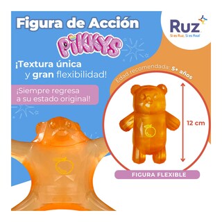 Foto 3 | Figura Estirable Ruz Pikkys Gomi-ositos (jafit 15 Cm Naranja)