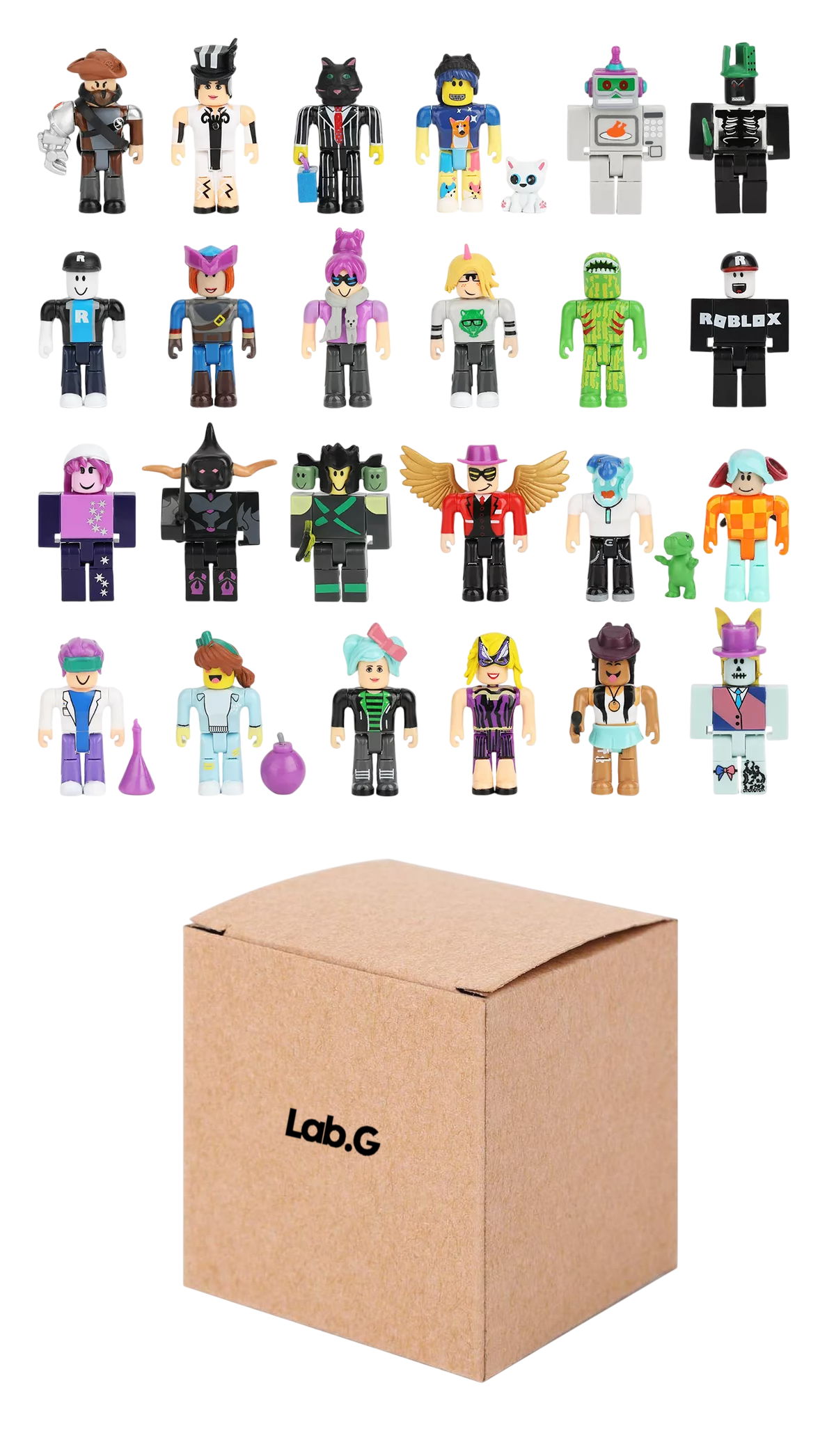 Figuras Virtual World Roblox Building Block Muñeca 24 Piezas Estilo 2