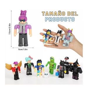 Foto 2 | Figuras Virtual World Roblox Building Block Muñeca 24 Piezas Estilo 2