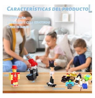 Foto 3 | Figuras Virtual World Roblox Building Block Muñeca 24 Piezas Estilo 2