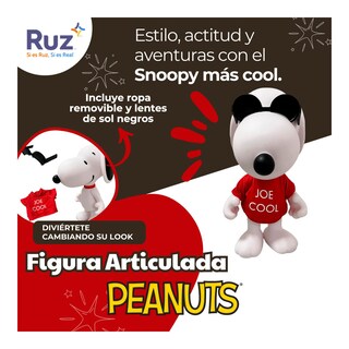 Foto 4 | Figura Articulada Ruz Peanuts (snoopy Joe Cool 25 Cm Blanco)