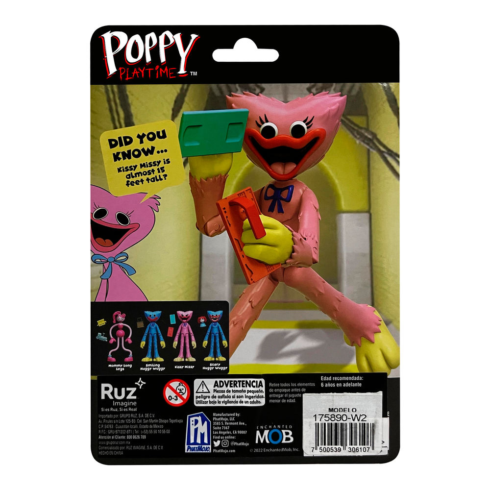 Foto 3 pulgar | Figura Articulada Ruz Poppy Playtime (kissy Missy 12 Cm Rosa)