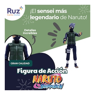 Foto 4 | Figura De Acción Ruz Naruto Shippuden Kakashi Verde 33 Cm Verde