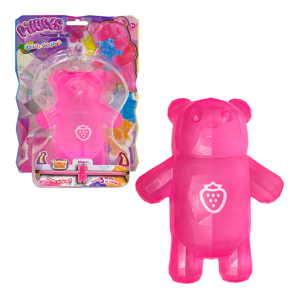 Figura Estirable Ruz Pikkys Gomi-ositos (edey 12 Cm Rosa)