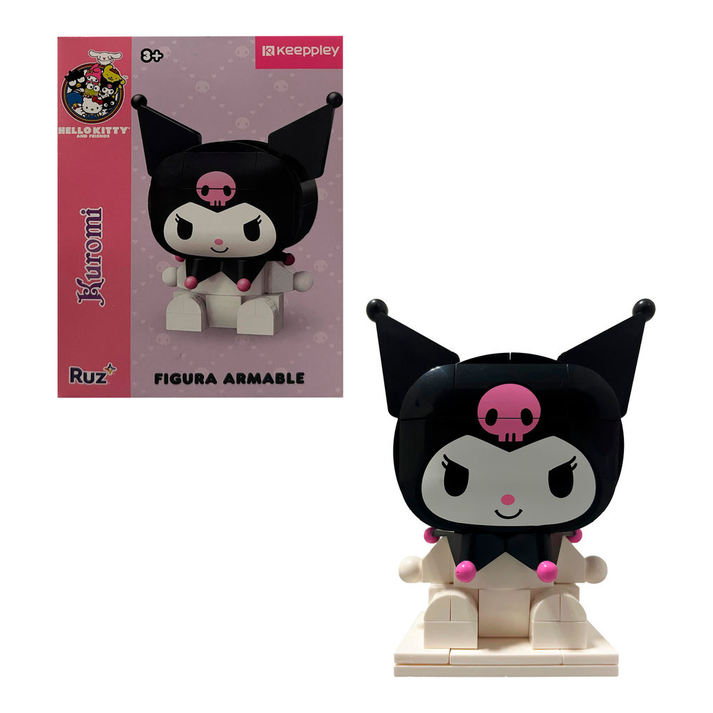 Foto 2 pulgar | Figura Armable Ruz Sanrio Kuromi 11 Cm Blanco