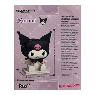 Foto 2 | Figura Armable Ruz Sanrio Kuromi 11 Cm Blanco
