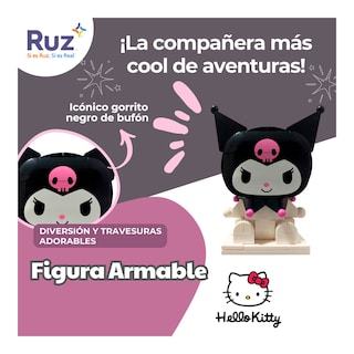 Foto 4 | Figura Armable Ruz Sanrio Kuromi 11 Cm Blanco