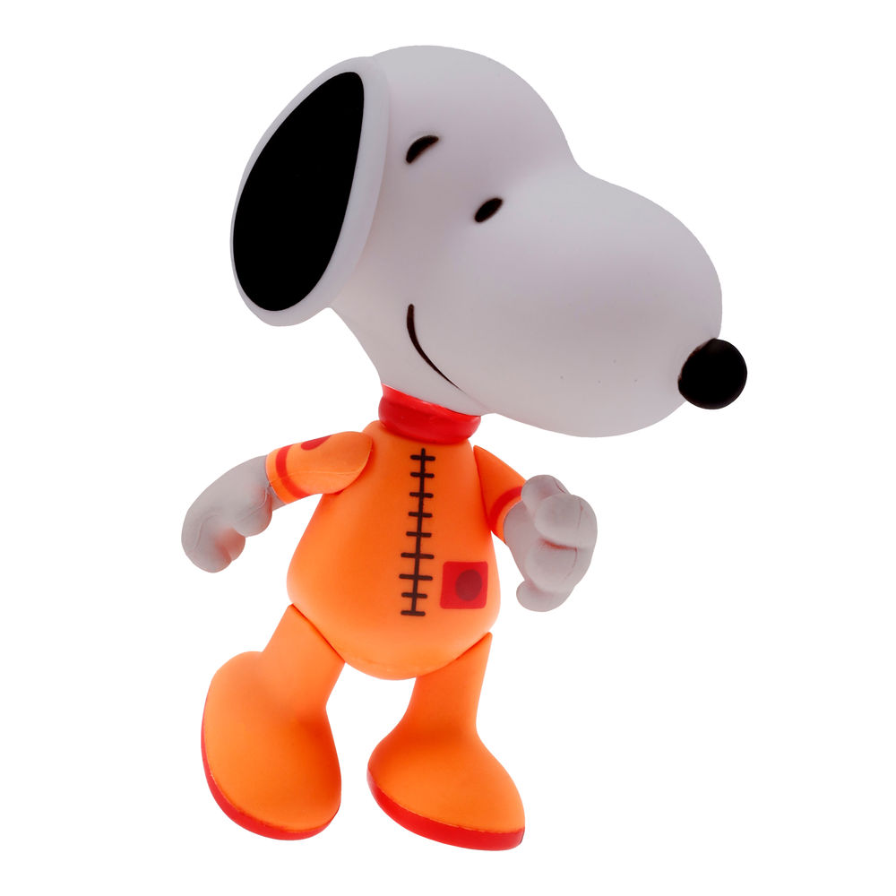 Foto 7 | Figura Articulada Ruz Peanuts (snoopy Astronauta 10 Cm Naranja)