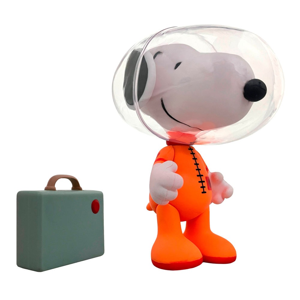 Foto 8 | Figura Articulada Ruz Peanuts (snoopy Astronauta 10 Cm Naranja)